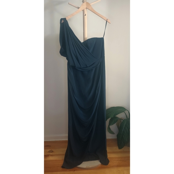 ZIMMERMANN One Shoulder Drape Maxi Dress in Onyx *NWT Size 16* - Picture 7 of 9